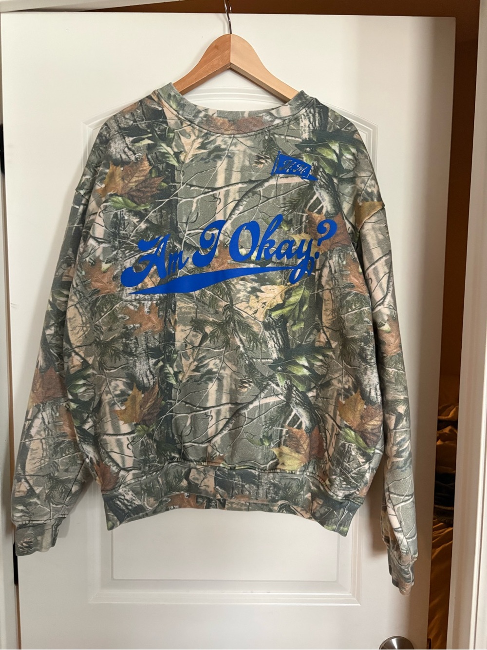 Camo Crewneck am I ok Megan Moroney XL